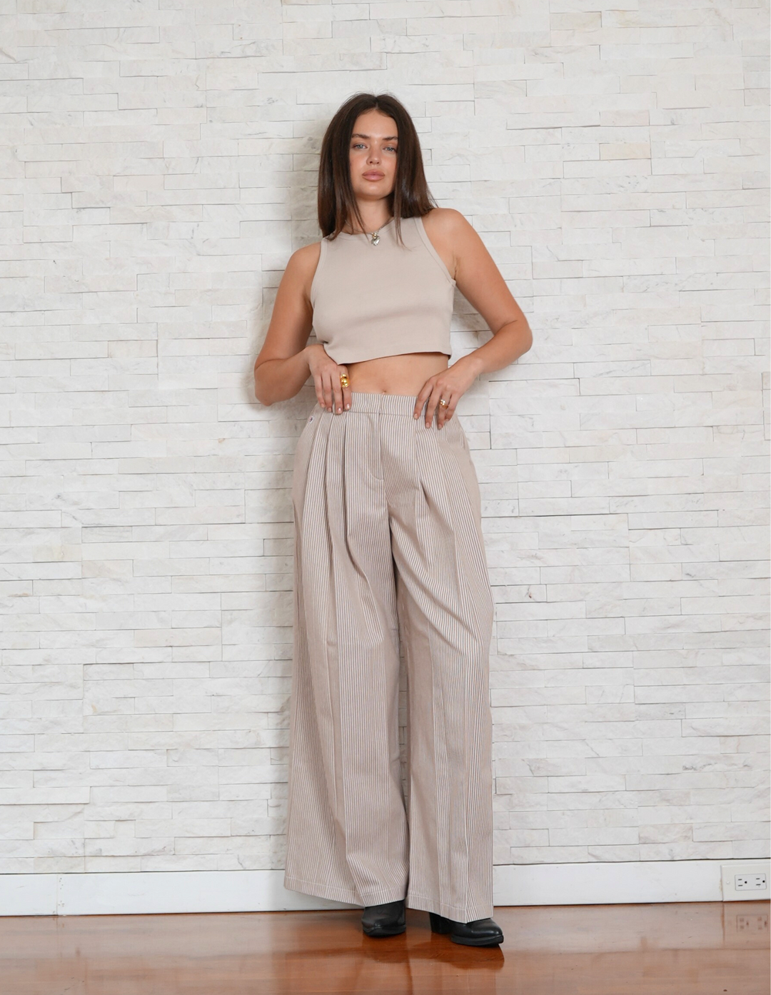 Striped Wide Leg Pants