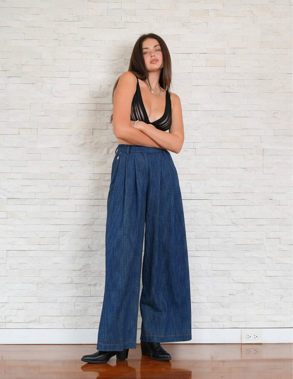 High-waist Resort Pants